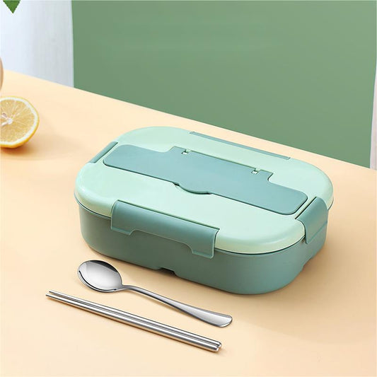 Four Compartmentalized Plastic Portable Lunch Box